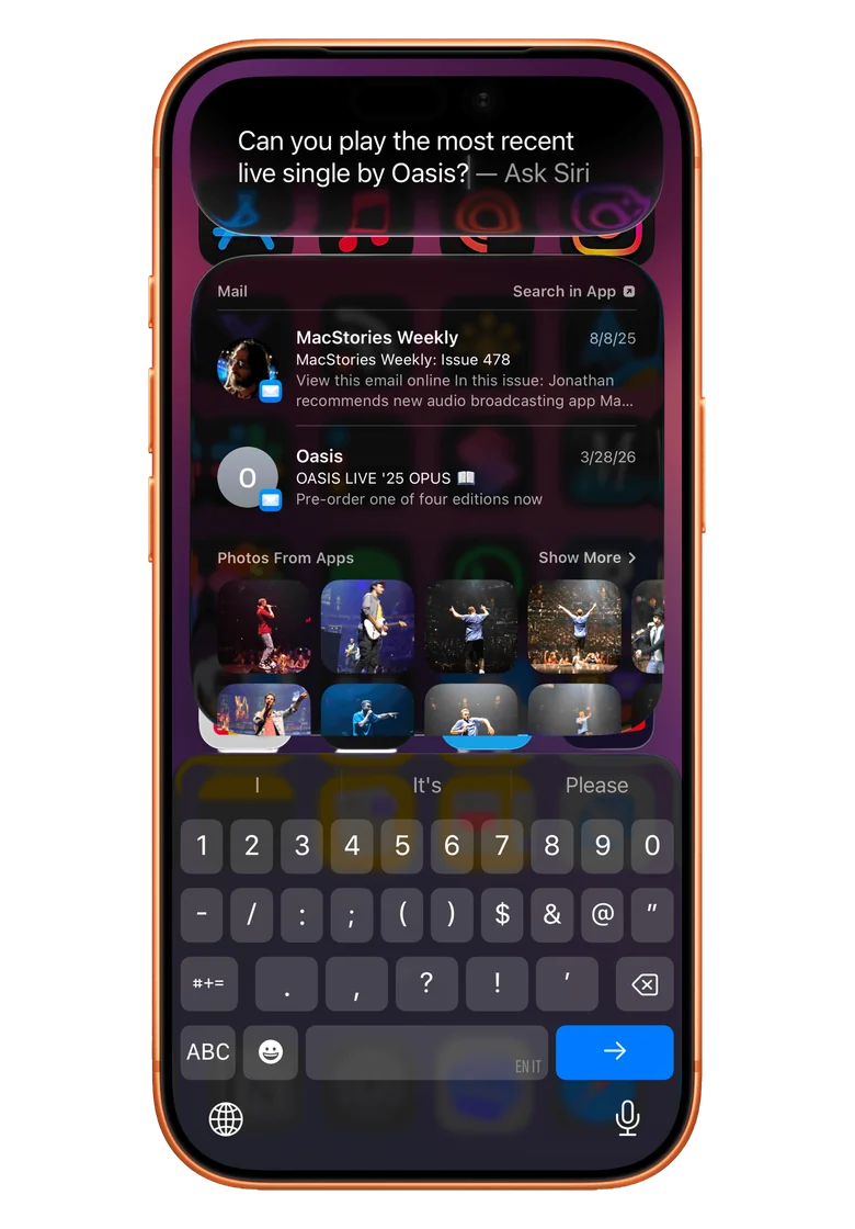 iPhone running the final iOS 28 release (concept)
